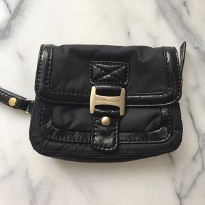 Michael Kors nylon wristlet with buckle
